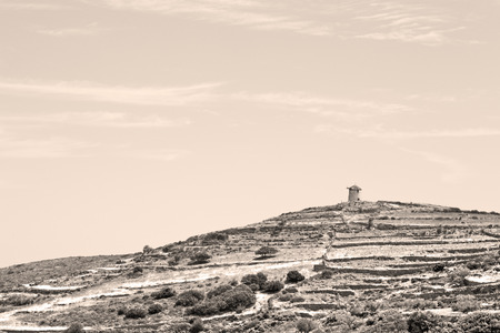  old mill in santorini      greece europe  and the    skyの写真素材