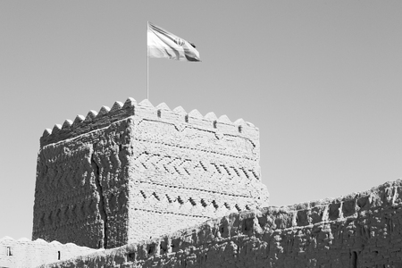 in iran the old castle near saryadz brick and skyのeditorial素材