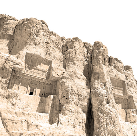 in iran near persepolis the old ruins historical destination monuments and ruinの写真素材