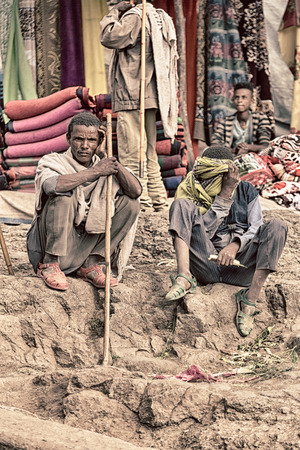 ETHIOPIA,LALIBELA-CIRCA  JANUARY 2018--unidentified people in crowd of  the genna celebration
のeditorial素材