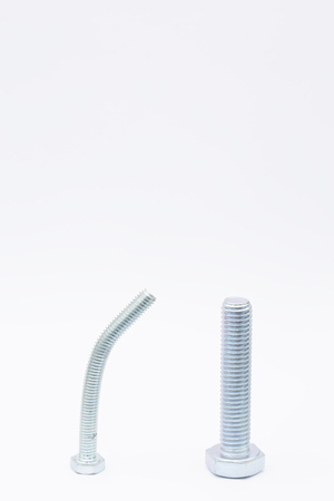 blur set of screw in the white space like abstract concept of male  erction and impotenceの写真素材