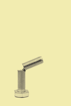 blur set of screw in the white space like abstract concept of male  erction and impotence