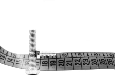 set of screw in the white space like abstract concept of male erction and enlarge penis
