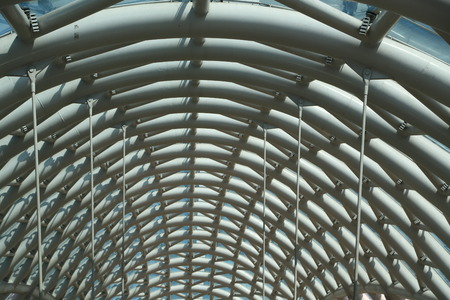 in georgia tbilisi the modern bridge of peace and abstract structure still and glass