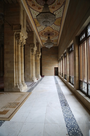 in azerbaijan juma mosque the view of the antique buildingsのeditorial素材
