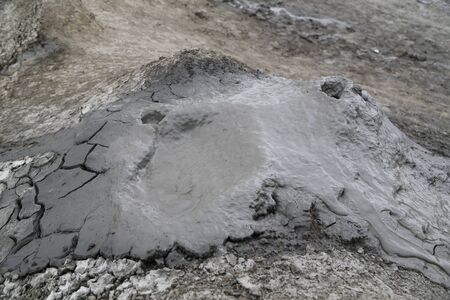 in azerbaijan gobustan the volcanic land and the liquid boiling mud