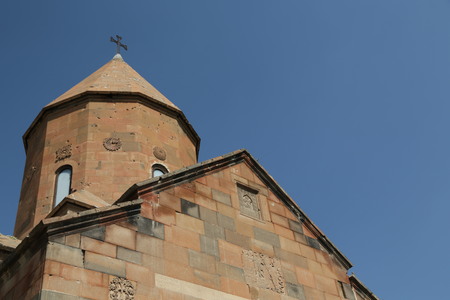in armenia khor virap the old monastery medieval architecture near the mountain and the ararat