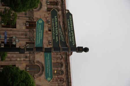 ARMENIA, YEREVAN-CIRCA MAY 2019--unidentified people near the center of cityの写真素材