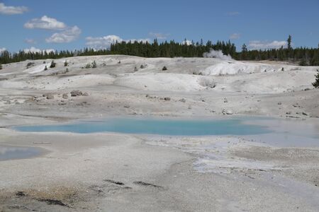 in USA inside the yellowstone national park the brauty of amazing nature tourist destination