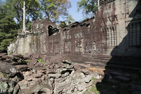 in cambodia angkor wat  the old buildings and historical site protect by unesco amazing tourist destinationの写真素材