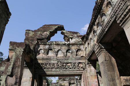 in cambodia angkor wat  the old buildings and historical site protect by unesco amazing tourist destinationの写真素材