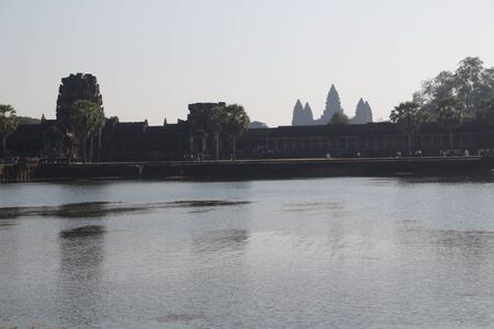 in cambodia angkor wat  the old buildings and historical site protect by unesco amazing tourist destinationの写真素材