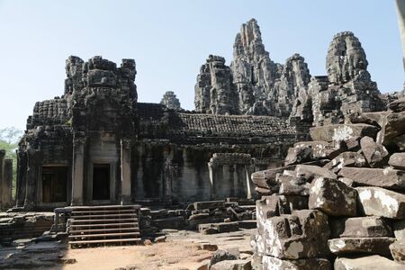 in cambodia angkor wat  the old buildings and historical site protect by unesco amazing tourist destinationの写真素材
