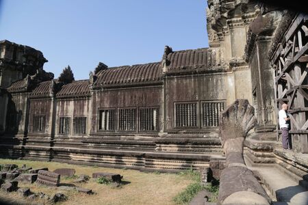 in cambodia angkor wat  the old buildings and historical site protect by unesco amazing tourist destinationの写真素材