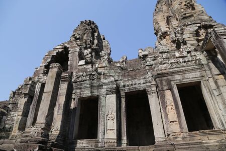 in cambodia angkor wat  the old buildings and historical site protect by unesco amazing tourist destinationの写真素材