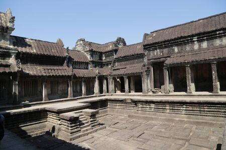 in cambodia angkor wat  the old buildings and historical site protect by unesco amazing tourist destinationの写真素材