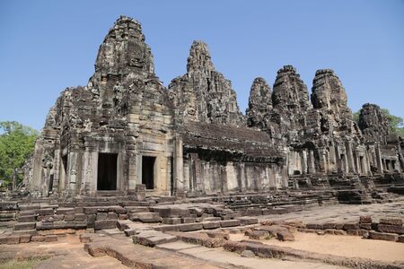 in cambodia angkor wat  the old buildings and historical site protect by unesco amazing tourist destinationの写真素材