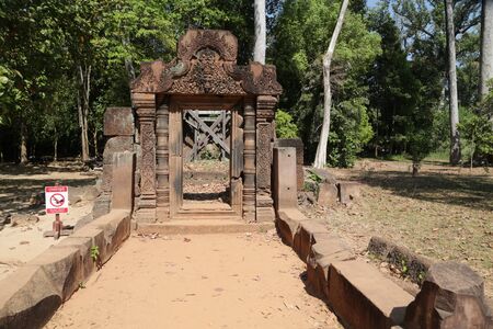 in cambodia angkor wat  the old buildings and historical site protect by unesco amazing tourist destinationの写真素材