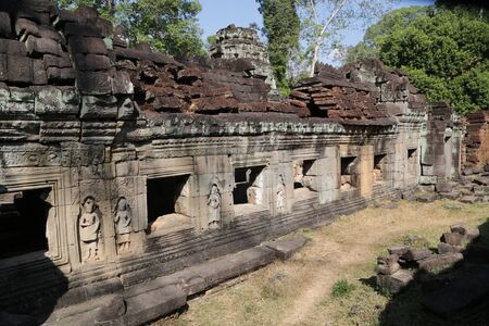 in cambodia angkor wat  the old buildings and historical site protect by unesco amazing tourist destinationの写真素材