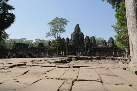 in cambodia angkor wat  the old buildings and historical site protect by unesco amazing tourist destinationの写真素材
