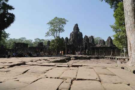 in cambodia angkor wat  the old buildings and historical site protect by unesco amazing tourist destinationの素材 [FY310138920897]