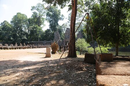 in cambodia angkor wat  the old buildings and historical site protect by unesco amazing tourist destinationの写真素材