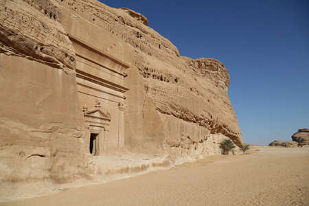 old history in the antique kingdom of saudi arabiaの写真素材