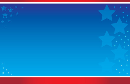 American Flag Postcardのイラスト素材