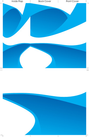 Trifold Brochure Background Blueのイラスト素材