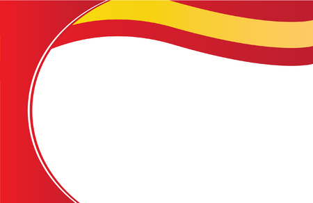 Spain Flag Postcardのイラスト素材