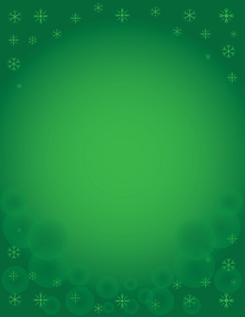 Winter Snowflake Holiday Background Greenのイラスト素材