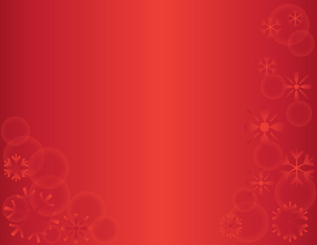 Winter Snowflake Holiday Background Red Horizontalのイラスト素材