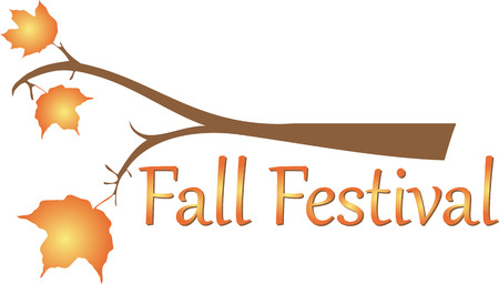 Fall or Autumn Festival Branch with Leaves Template for Backgroundのイラスト素材