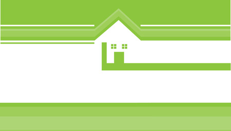 Real Estate Business Card with House Logoのイラスト素材