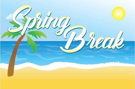 Spring Break Backgroundのイラスト素材