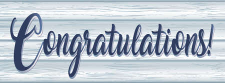 Congratulations Banner on reclaimed barn wood