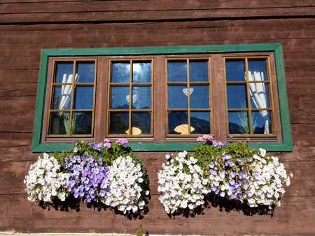 golden october at Kufstein's mountains Wilder Kaiserの写真素材