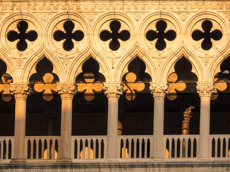 ornaments at sunsetの写真素材