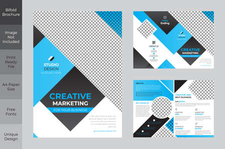 Creative multipurpose Brochure template design with A4 Page Easy to edit magazine cover page design Use for marketing, print, annual report and business presentations and Multipurposeのイラスト素材