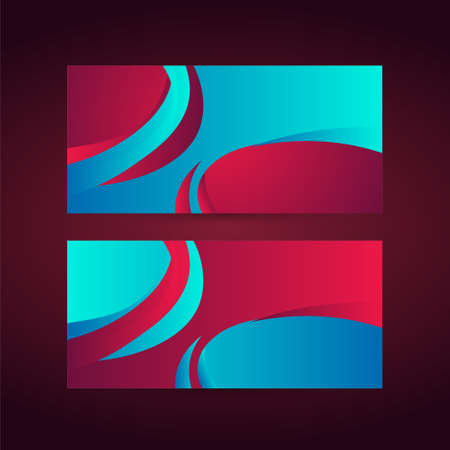 Modern Colorful geometric gradient abstract background Dynamic shapes compositionのイラスト素材