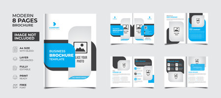 Professional and creative multipurpose business brochure minimalist design print templateのイラスト素材