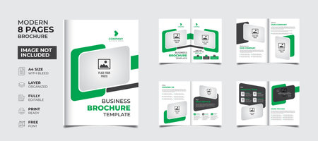 Professional and creative multipurpose business brochure minimalist design print templateのイラスト素材