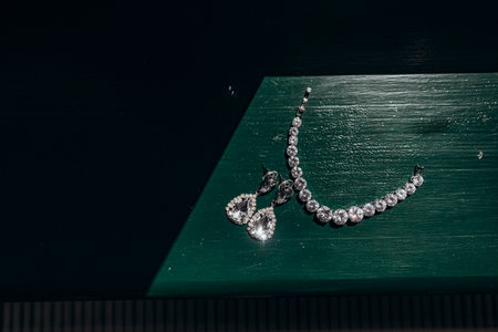 Wedding accessories for bride with beautiful background