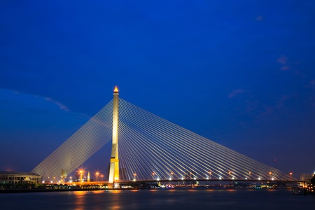 Mega bridge in Bangkok,Thailand (Rama 8 Bridge)の写真素材