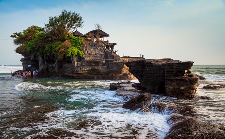 Temple in the sea  Pura tanah lot , Bali, Indonesiaのeditorial素材