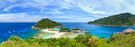 Panorama of Koh Nangyuan island, Suratthani, Southern of Thailandの写真素材