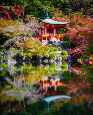 Daigoji Temple in Autumn, Kyoto, Japanのeditorial素材