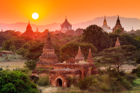 The  Temples of Bagan(Pagan), Mandalay, Myanmarの写真素材