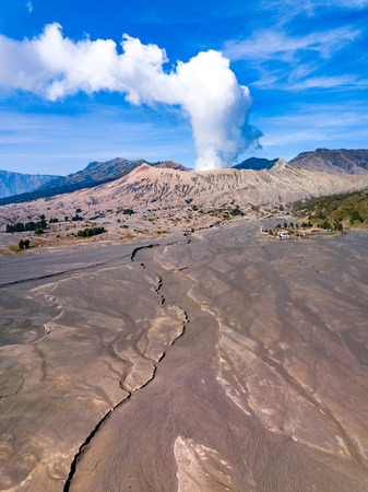 Bromo volcano at sunrise,Tengger Semeru national park, East Java, Indonesiaの写真素材
