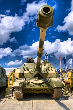 At the military exhibition in Nizhniy Tagil, Russia